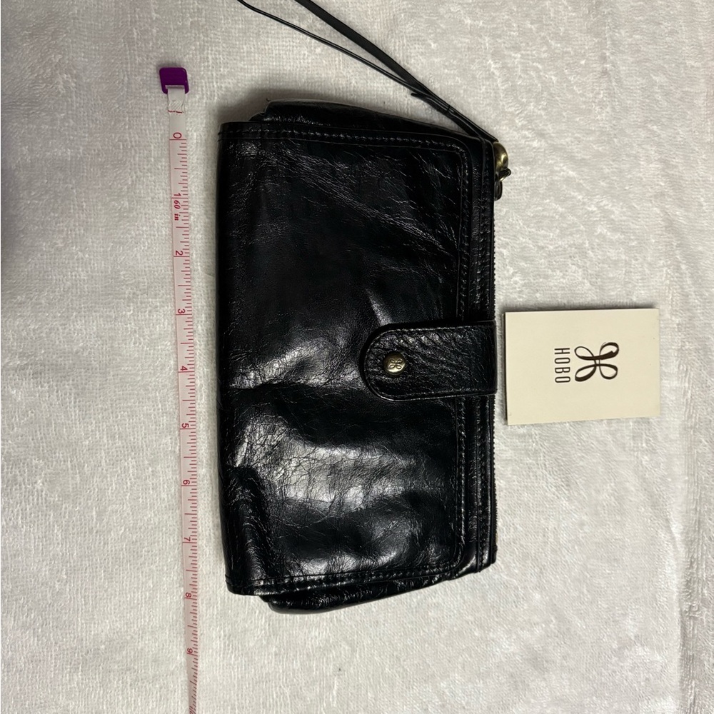 Hobo Black Leather Wallet